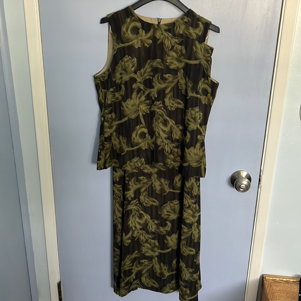 Farelle New York 2-piece olive, floral set